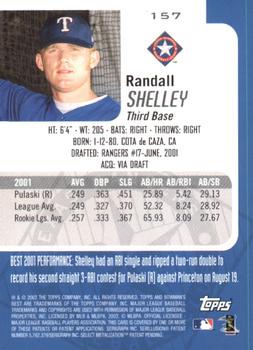 2002 Bowman's Best - Red #157 Randall Shelley Back