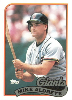 1989 Topps #158 Mike Aldrete Front