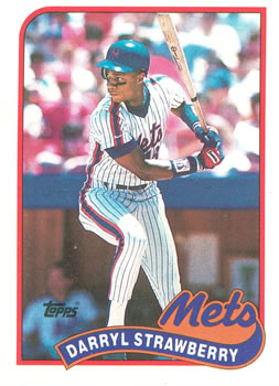 1989 Topps #300 Darryl Strawberry Front