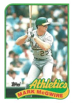 1989 Topps #70 Mark McGwire Front