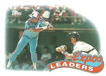 1989 Topps #81 Expos Leaders Front