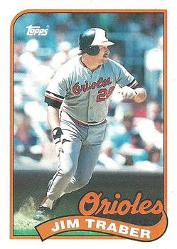 1989 Topps #124 Jim Traber Front
