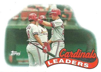 1989 Topps #261 Cardinals Leaders Front