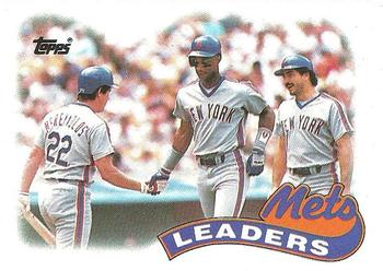 1989 Topps #291 Mets Leaders Front
