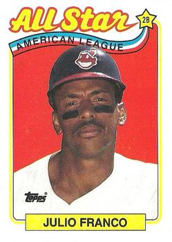 1989 Topps #398 Julio Franco Front
