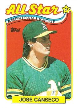 1989 Topps #401 Jose Canseco Front