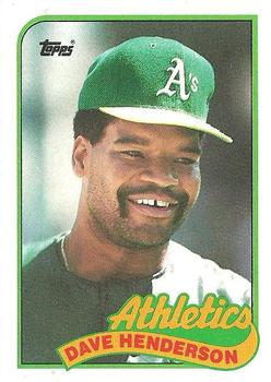 1989 Topps #527 Dave Henderson Front