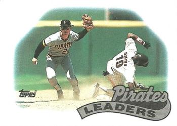1989 Topps #699 Pirates Leaders Front