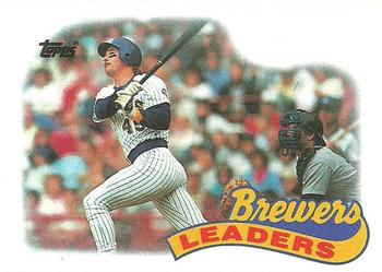 1989 Topps #759 Brewers Leaders Front