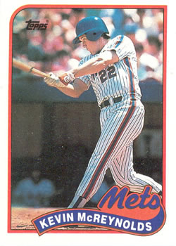 1989 Topps #85 Kevin McReynolds Front