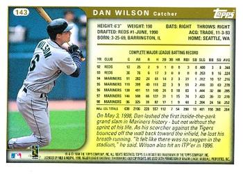1999 Topps #143 Dan Wilson Back