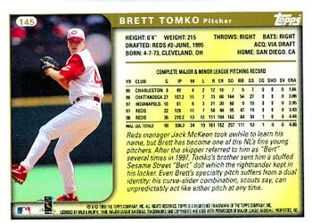1999 Topps #145 Brett Tomko Back