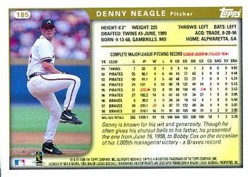 1999 Topps #185 Denny Neagle Back