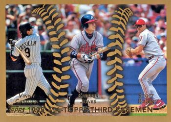 1999 Topps #453 All-Topps Third Basemen (Vinny Castilla / Chipper Jones / Scott Rolen) Front