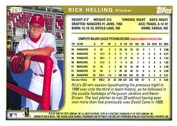 1999 Topps #267 Rick Helling Back