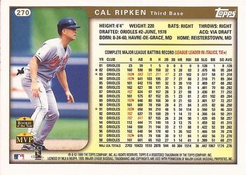 1999 Topps #270 Cal Ripken Back