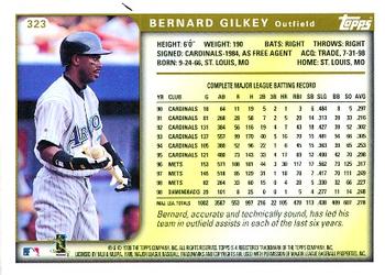 1999 Topps #323 Bernard Gilkey Back