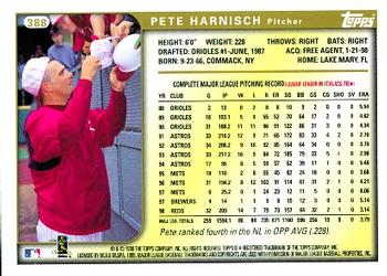 1999 Topps #388 Pete Harnisch Back