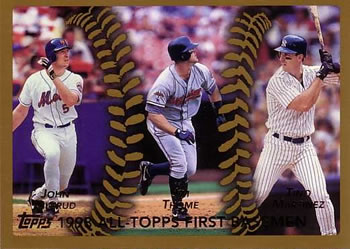 1999 Topps #451 All-Topps First Basemen (John Olerud / Jim Thome / Tino Martinez) Front