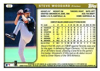 1999 Topps #60 Steve Woodard Back