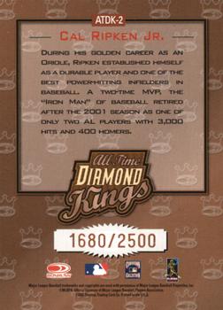 2002 Donruss - All-Time Diamond Kings #ATDK-2 Cal Ripken Jr.  Back