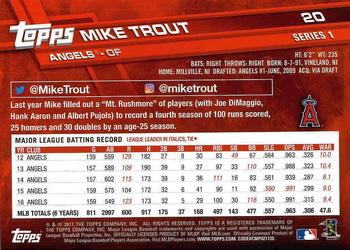 2017 Topps #20 Mike Trout Back