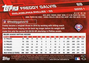 2017 Topps #88 Freddy Galvis Back