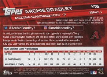 2017 Topps #116 Archie Bradley Back