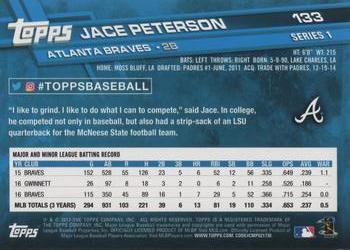 2017 Topps #133 Jace Peterson Back