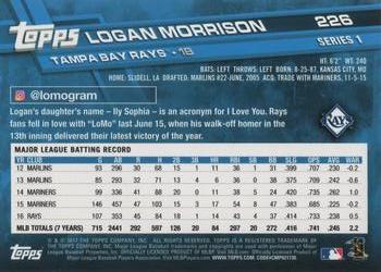 2017 Topps #226 Logan Morrison Back