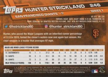 2017 Topps #246 Hunter Strickland Back