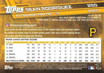 2017 Topps #250 Sean Rodriguez Back