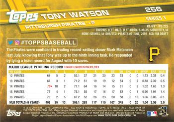 2017 Topps #256 Tony Watson Back