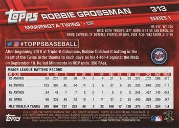 2017 Topps #313 Robbie Grossman Back