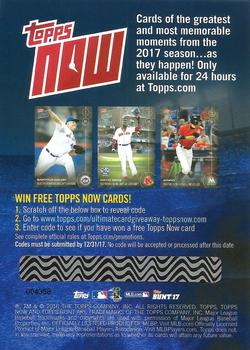 2017 Topps #NNO Ultimate Card Giveaway Back