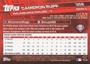 2017 Topps #352 Cameron Rupp Back