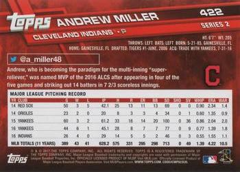 2017 Topps #422 Andrew Miller Back