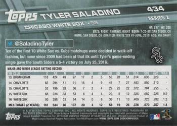 2017 Topps #434 Tyler Saladino Back