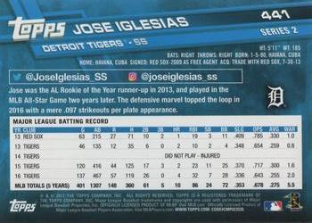 2017 Topps #441 Jose Iglesias Back