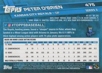 2017 Topps #475 Peter O'Brien Back