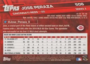 2017 Topps #506 Jose Peraza Back