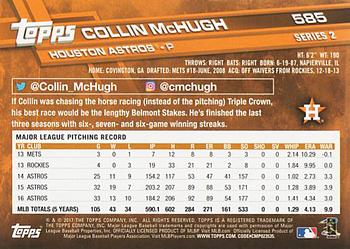 2017 Topps #585 Collin McHugh Back