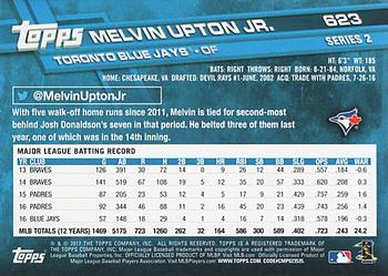 2017 Topps #623 Melvin Upton Jr. Back
