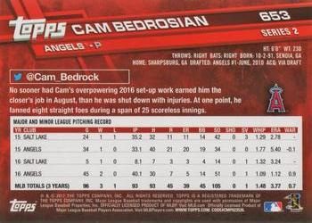 2017 Topps #653 Cam Bedrosian Back