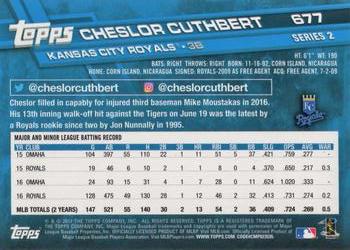 2017 Topps #677 Cheslor Cuthbert Back