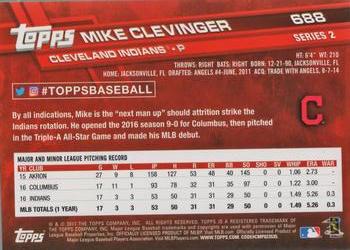 2017 Topps #688 Mike Clevinger Back