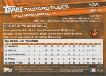 2017 Topps #691 Richard Bleier Back