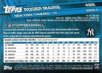 2017 Topps #485 Roger Maris Back
