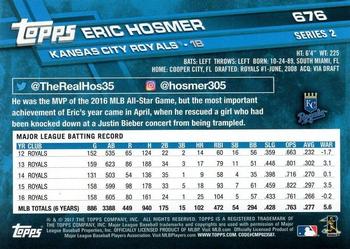 2017 Topps #676 Eric Hosmer Back