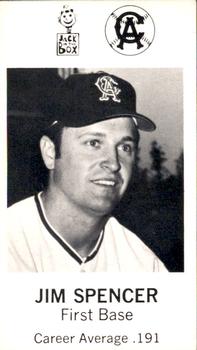 1969 Jack in the Box California Angels #NNO Jim Spencer Front